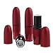 Beautyflier Pack of 4 DIY Red Bullet Shape Empty Lipstick Lip Balm Tube 12.1 mm Lip Gloss Container Rotating Lipstick Holder