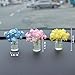 HUFIDA Flower Car Accessories Dashboard Plant Decorations, Set of 3 Mini Flowers Bouquet Car Decor for Women Aesthetic (Colorful)