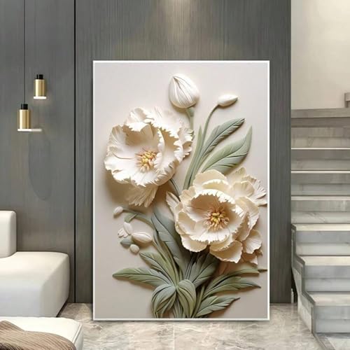 Impression florale abstraite moderne pour habiller un grand mur vide - 3