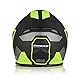 ORIGINE Motorradhelm Jethelm Roller Helm Scooter Helm Moped Mofa Helm mit Doppelvisier ECE Zertifizierung (Techy Fluo Yellow Black,L)