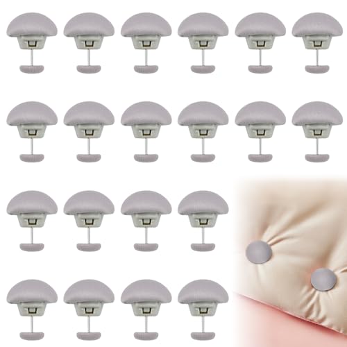 ADERTOS 20 PCS Clips de Fijación para Edredón Clips de Funda Nórdica Soportes de Edredón Clip Redondo de Seta con Botón Clip para Edredón Antideslizante para Fijar Edredones Sábanas Fundas (Gris)