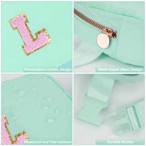 Uygafly Birthday Gifts for 4 5 6 7 8 9 10 11 12 13 Year Old Girl,Gift for Teen Girls Kids Toddler,Personalized Initial Fanny Pack Purse Crossbody Bag Belt Bag Cute Trendy Stuff | Light Green,L by Uygafly - Used condition - Image 5