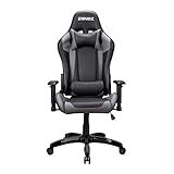 PREMIUM MATERIAL - Formschaum mit hoher Dichte, komfortabler, elastischer Elastizität, robuster und stabiler dicker Stahlrahmen für lange Lebensdauer. Die Oberfläche de gaming stuhl besteht aus PU-Leder, das hautfreundlich und langlebig ist.