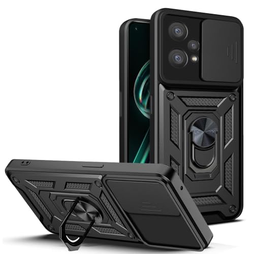 KrKis Case for Realme 9 Pro Plus 5G Case with Rotatable Kickstand Phone Grip, TPU Magnetic Phone Case with Sliding Camera Cover Anti-Scratch Phone Case for Realme 9 Pro Plus 5G Black (B0C9QVKP3B) Amazon Price History, Amazon Price Tracker