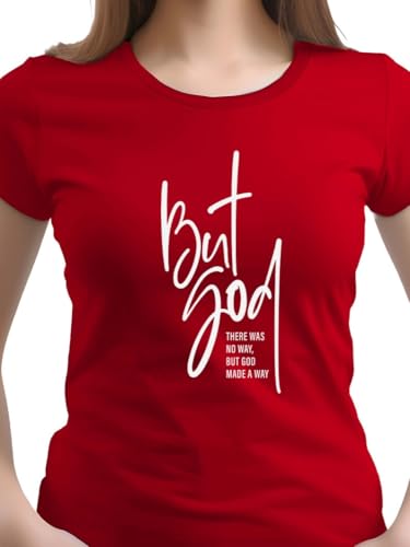 Image of XENOVAURBAN Women Cotton Printed Regular Fit T-Shirt | Stylish Round Neck Graphic Tshirt - WRN-BUTGOD2