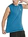 Baleaf Men's Performance Quick-Dry Muscle Sleeveless Shirt Tank Top Blue Size L