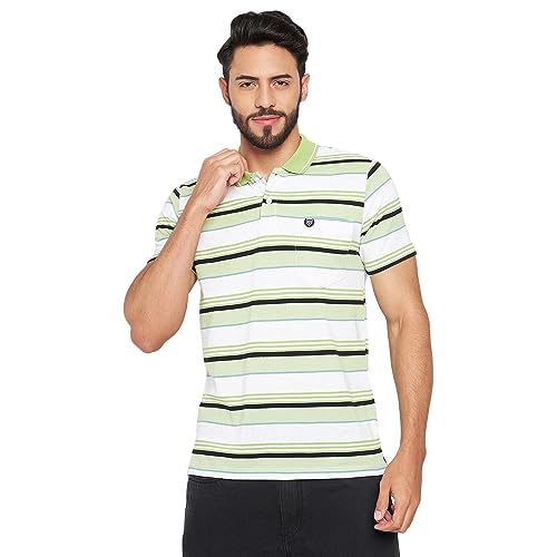Image of Duke Stardust Men Polo Neck Half Sleeve Cotton T-Shirt (LF7047 Pista S)