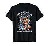 Original Homeland Security Native American T-Shirt, Small, Black