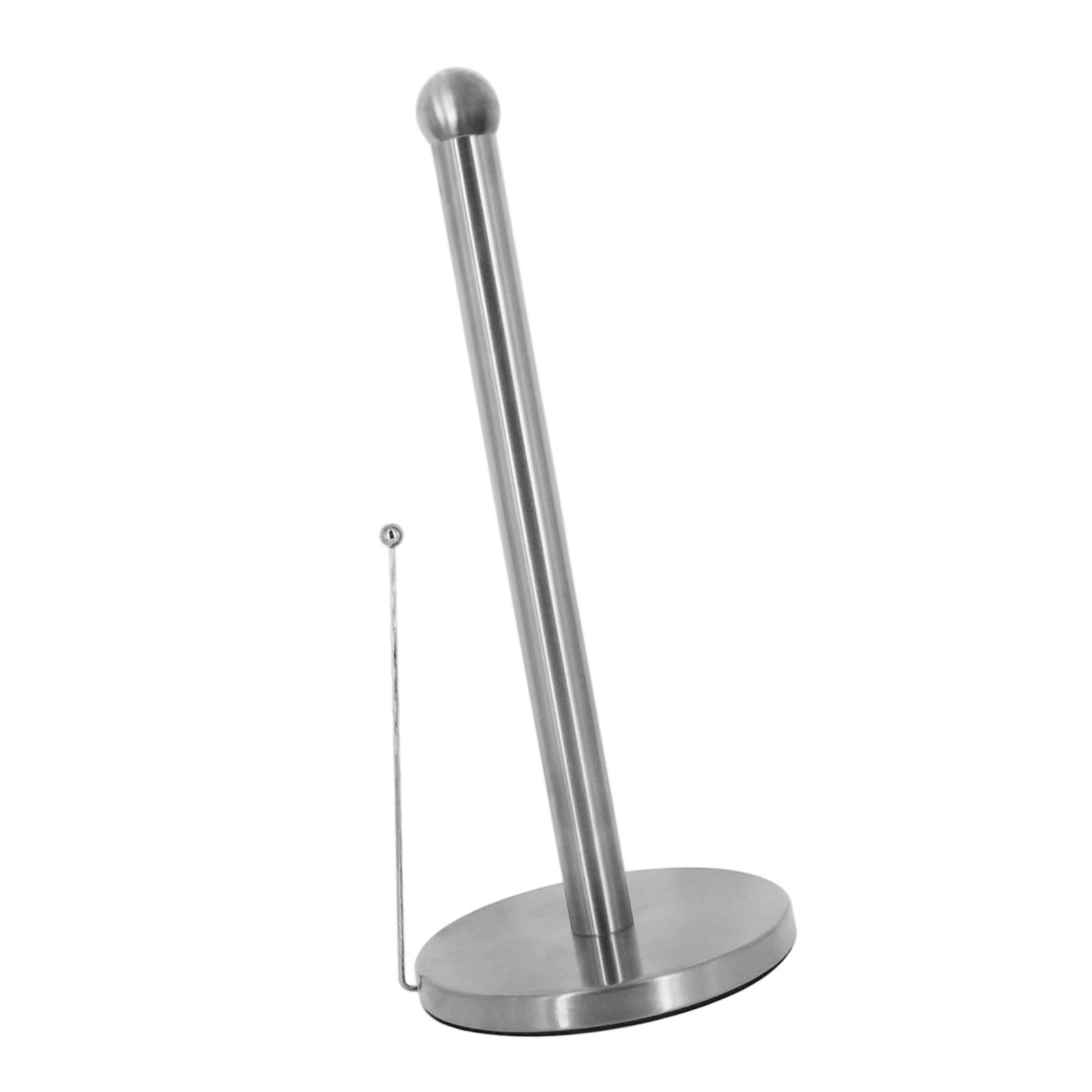Vertical Tissue Holder Rack Replacement Napkin Stand Kitchen Countertop Stainless Steel Paper Towel Holder Easy to Use Vertical Tissue Rack Kitchen Roll Paper Stand Organizer