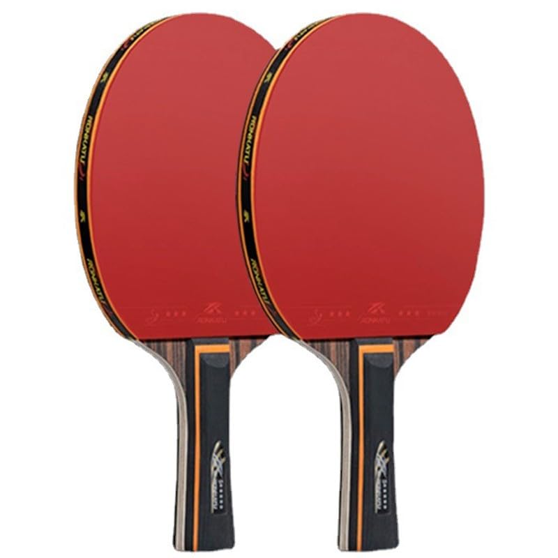 JITEM Ping Pong Paddles, 2-Piece Table Tennis Bats Set, Professional Carbon Fibre Table Tennis Racket, High-Rebound 5-Star Ping Pong Bats