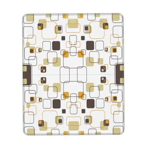 Gaming Tappetino Mouse Star Retro Go Mid Century Modern Lines per Il da Gioco Antisfilacciamento da Multifunzionale Pad per Computer 25X30Cm
