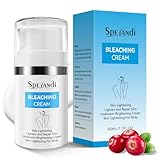 Skin Brightening Cream for Body – Dark Spot Corrector for Private Parts, Inner Thigh, Bikini Areas – Fades Hyperpigmentation & Uneven Skin Tone, Skin Lightening Cream for Underarms, Knees, 1.7 fl oz