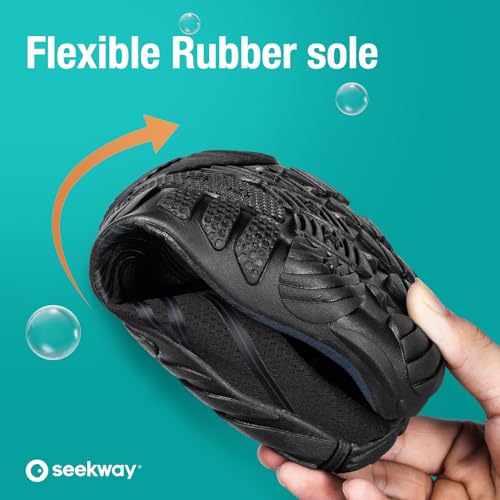 Image of SEEKWAY Mens Womens Water Shoes Quick-Dry Aqua Sock Barefoot Athletic Sports Shoes for Outdoor Beach Swim surf Walking Diving Boating Hiking Pool