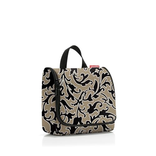 reisenthel toiletbag - praktischer Kulturbeutel mit Haken, wasserabweisendes Material, Couleur:Baroque Marble