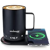 SMRTMUGG Create Heated Coffee Mug, Large 14 OZ, 5 Hour Battery Life, Precision Temperature Adjustmen
