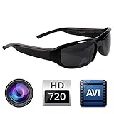 【HD Kamera im Sonnenbrille】Die sonnenbrillen kamera liefert hervorragende videoqualität bei 1920x1080p hd hoher auflösung. Für immer noch bilder können die gläser eingerichtet werden, um 2 Megapixel qualitätsfotos zu nehmen.