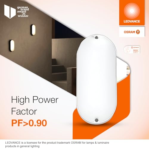 Image of LEDVANCE Osram Bulkhead Light 10W | Outdoor Wall Lights | Terrace Lights | Led Lights for Wall | Outdoor Light for Home, Garden, Porches & Bathrooms | Cool White - Pack of 4