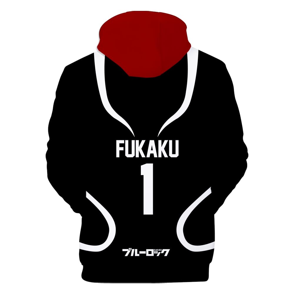 s*0様 M FCRB 24AW BLUE LOCK SWEAT HOODIE Amazon.com: DJMANMENGG Blue Lock Hoodie Sweatshirt Cosplay