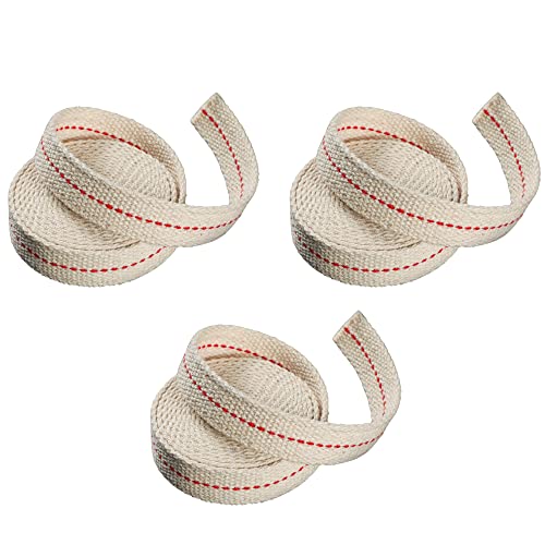 Mecha para lámpara de aceite ancha 3/4 pulg, 3 rollos