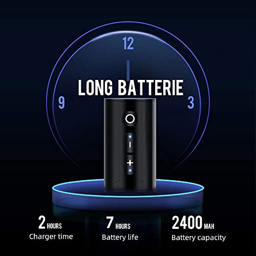 Ambition Ninja Wireless Tattoo Machine Rotary Battery Cartridge Pen With 2400Mah Power Supply Japan Coreless Motor Digital Lcd Display Permanent Make Up Equipment For Professionals Tattoo Artists #TOP4