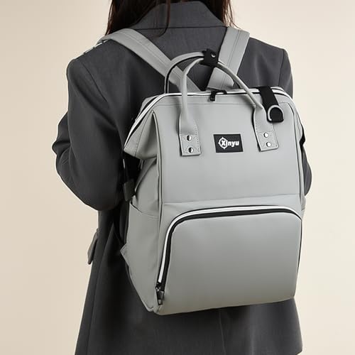 Sac à dos à langer multifonctions grand format imperméable avec poche biberon - 5