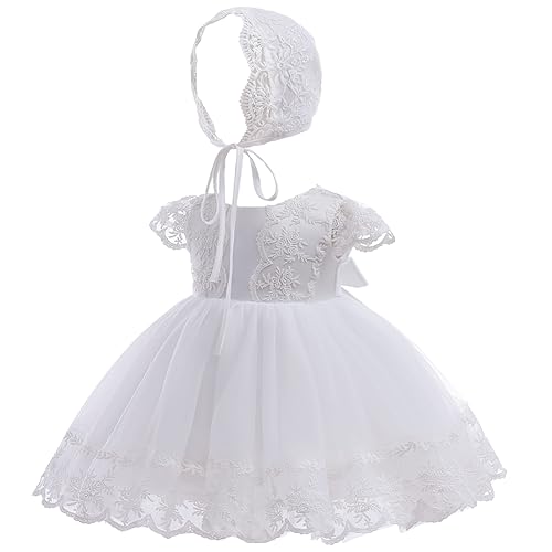Baby Girls Baptism Christening Dress Lace Embroidered Tulle Formal Wedding Party Dresses4