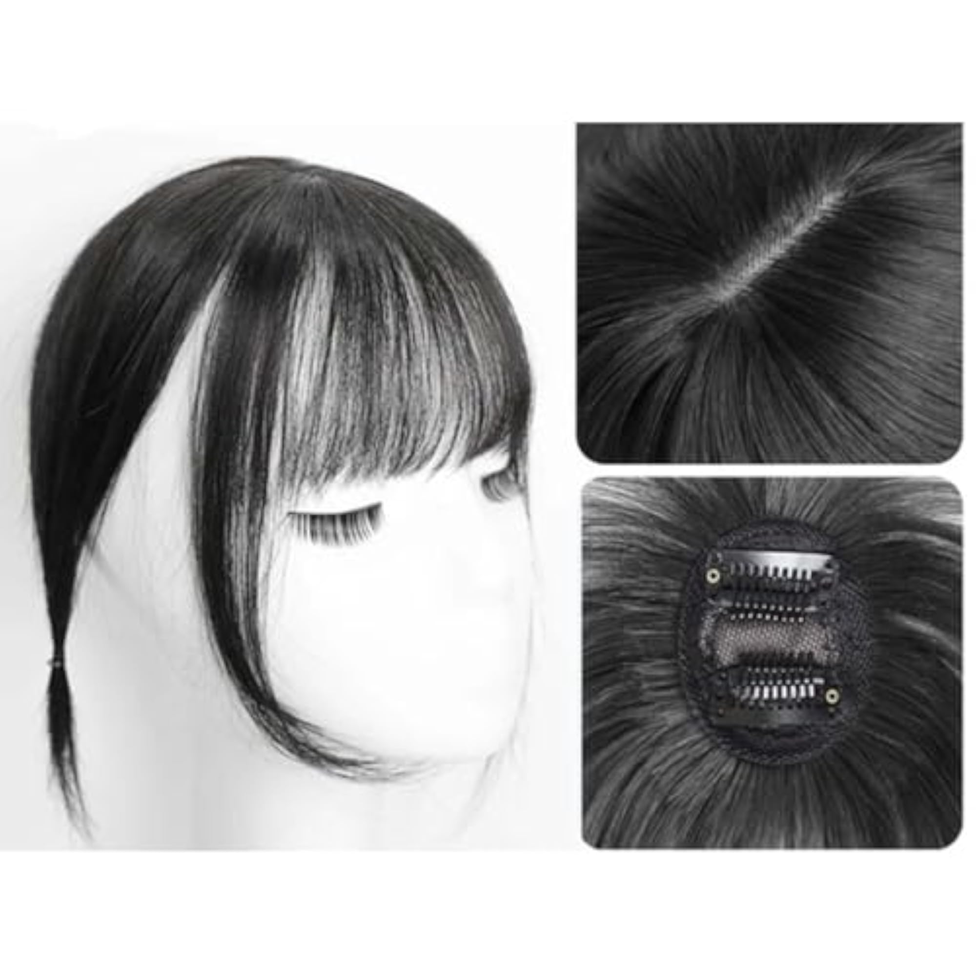 3x Bangs Hair Clip in Fringe Topper for Cosplay