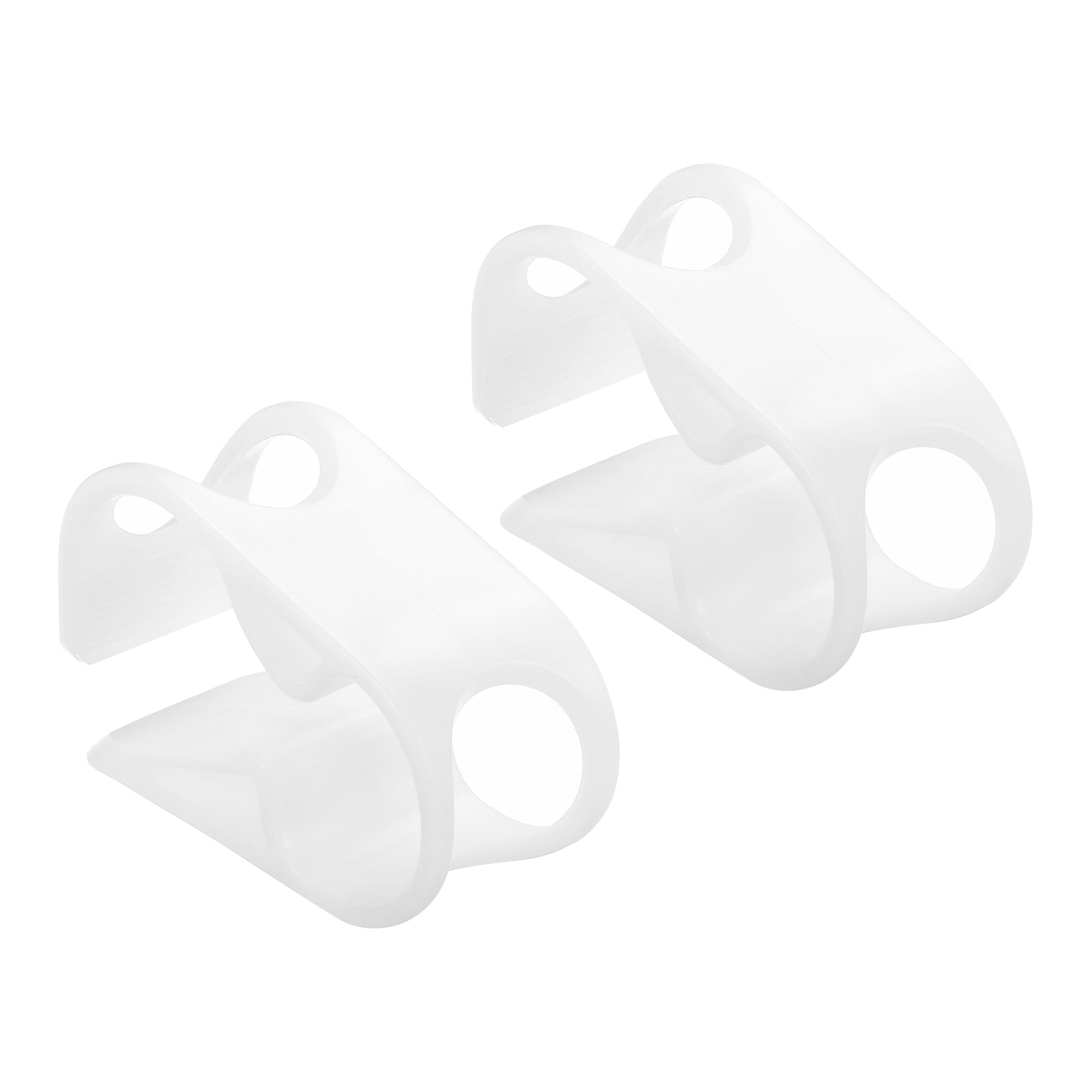 PATIKIL Plastic Tube Clamps, 2Pcs 3/4" - 1" Tube OD Adjustable Precise Flow Control Hose Clamp Clip for Laboratory Pinch Valve, White