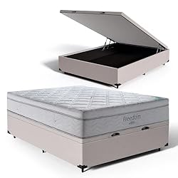 Cama Box Baú Ortobom Freedom Molas Ensacadas