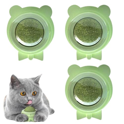 Tuyhnj L̂߂̃LbgjbvEH[{[AL̕ǂ̃Lbgjbv{[ - ]\ȐHp̂ - Lick Safe Silvervine Ball HealthyCatnip Entertainment Rotatable Toys