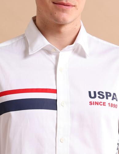 Image of U.S. Polo ASSN. Regular Fit Cotton Shirt for Men