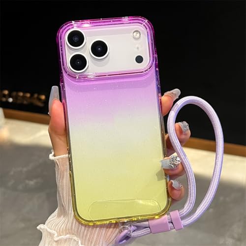 Coque iPhone 16 dégradée violette et jaune : idéale pour vos sorties photo
