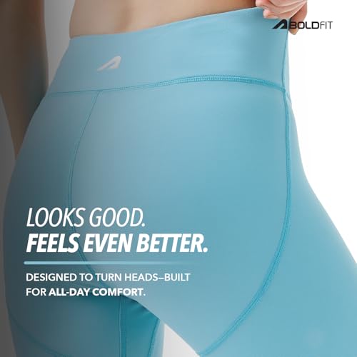 Image of Boldfit Limitless NYLOFLEX Mid Rise Tights Gym Pants for Women Workout Breathable Tights for Woman Workout Activewear Leggings for Women Ankle Length Stretchable Pants for Woman Gym Lower