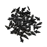 50 rivetti a pressione in plastica 6 mm per Suzuki e per carenatura Honda nero clip di fissaggio per moto carrozzeria interni morsetti di fissaggio pezzi di ricambio set di accessori
