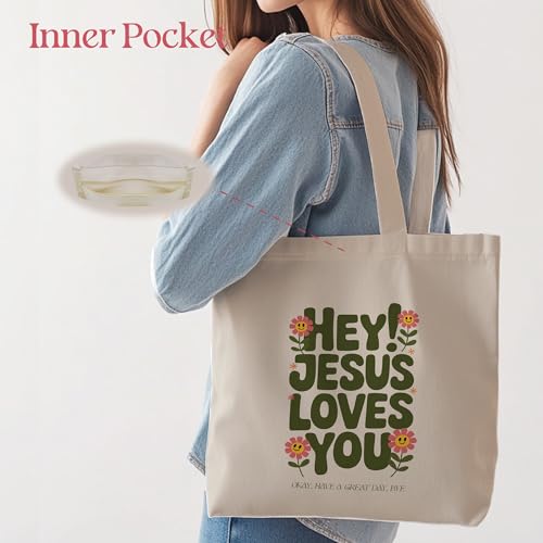 Image of Aesthetic Tote Bag for Women | Medium Size with Inner Pocket | Stylish & Practical