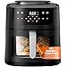 Stillstern Heißluftfritteuse Airfryer [Steam Pro View] 8L Air Fryer mit Sichtfenster, Dampf & Shake-Funkt., 80-200°C, 1800W, 120min Timer, 100 Rezepte, Heissluftfritteuse Air Fryers Fritteuse ohne Öl