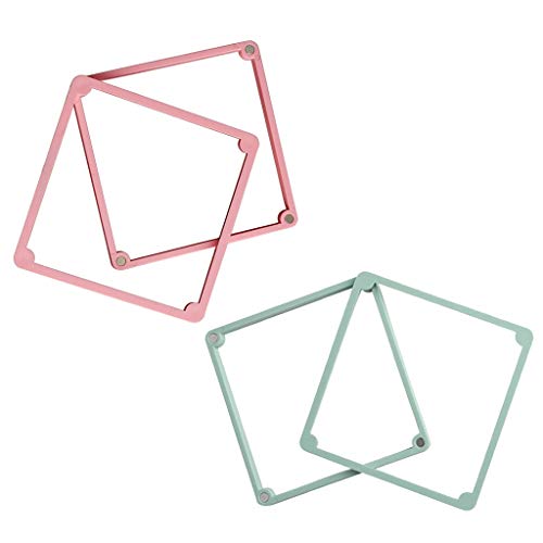 Lista de Plantillas para repostería - los preferidos. 43 Juego de 2 marcos de fijación de plantillas cuadradas para tartas, postres, galletas, herramientas para hornear, accesorios para moldes de resina