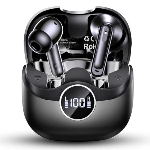 Adaptive Hybride Aktive Geräuschunterdrückung Kopfhörer Kabellos Bluetooth, Bluetooth 5.4 Kopfhörer mit 8 EQ-Modu… – Ansicht 1