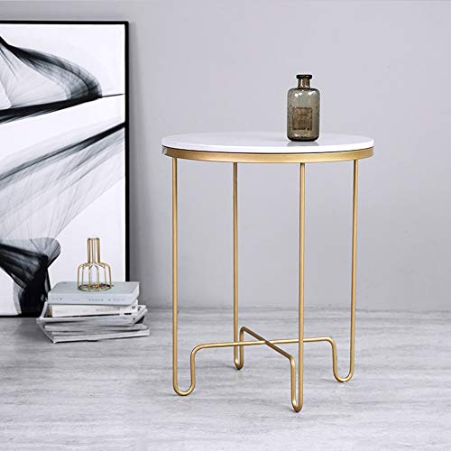 Table de chevet de chambre à coucher et table basse ronde au charme authentique - 3