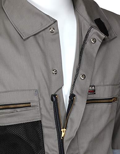 Image of MCR Safety - Flame Resistant Coverall Gray Long Sleeve Coverall (SBC201148T)