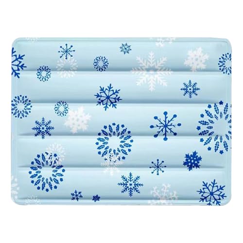 Self Cooling Pet Mat - Pressure Activated Pad | 15.75 Inches Waterproof Gel Rug | Chilling Summer Bed, Scratch Resistant PVC Fab