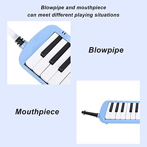 Melodica, Instrumento Melodica De 37 Teclas, Teclado De Piano De Ar Melodica Com Boquilhas De Bolsa