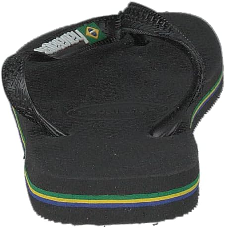 Havaianas Unisex's Brasil Logo Flip Flops Black, 10/11 UK 45/46 EU | Image 4