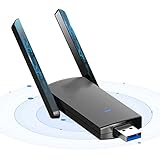 Clé WiFi Puissante 1300 Mbps USB 2.4GHz / 5GHz Double Bande , Adaptateurs USB WiFi 400 Mbps / 867Mbps Cle WiFi USB Dongle WiFi Compatible avec Windows 11/7/8/8.1/10, Mac OS X