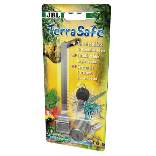 JBL TerraSafe 61516 Terrarienschloss für alle Glasscheiben mit 3-6 mm Stärke, Inkl. 2 Schlüssel