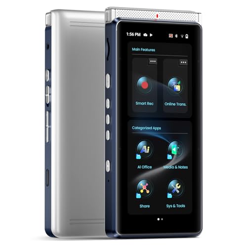 Image of Innioasis PR1 AI Voice Recorder, Transcription & Translation with AI, 3.99 inch 64GB Smart Summarize, Offline AI Processing Note Taker for Meeting & Lectures, Translation for Business Travel, Silver