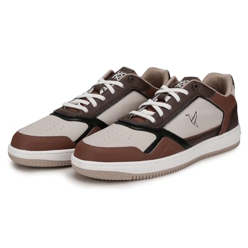 Image of YOHO Colored PU Fashion Sneaker for Men | Comfortable Shoes | Cushioned Insole | Quick-wear Elastic Laces | Lightweight | Dynamic Feet Support | Fashionable | Stylish | Modern