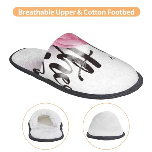 Happy Mother'S Day (3) Print Women Slippers Home Furry Shoes Keep Men Couples Shoes Warm For Women-4