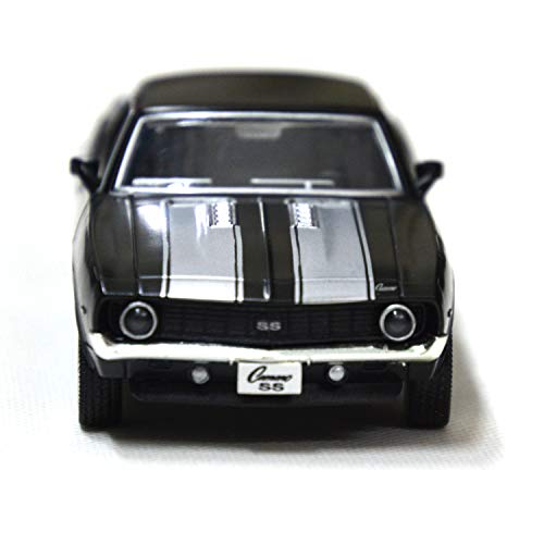 Image of Tianmei 1:32 Die-Cast Metal Car Model Pull Back Toy(Camaro 1969-Black) | 1:32 alloy metal die-cast car, pull-back action, openable doors & detailed interior, ideal for kids play and display.