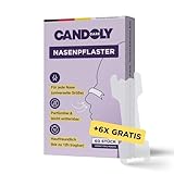 Premium Nasenpflaster für freies Atmen & besseren Schlaf, 66 Stück: Nasenstrips Transparent, Bei...